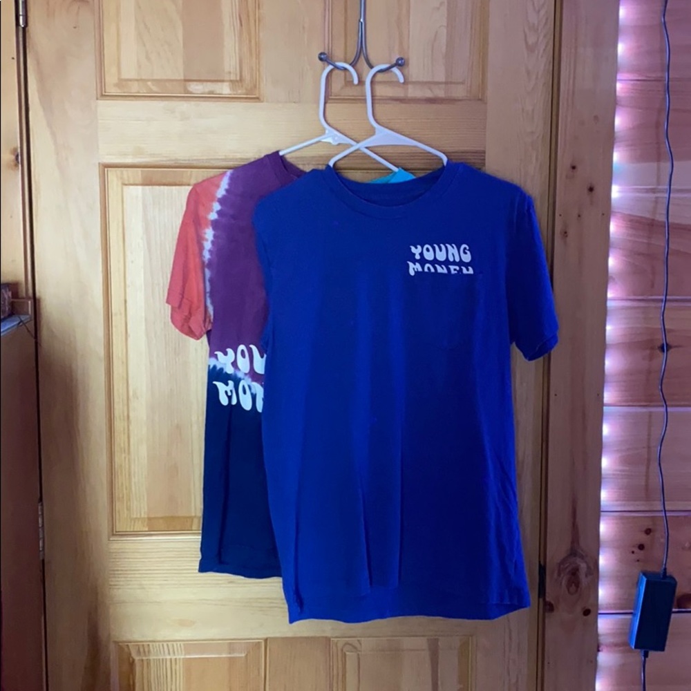 Blue and Tie Die Young Money American Eagle Tees